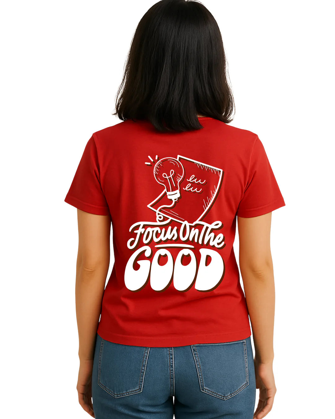 Focus on Good Tee product mockup
