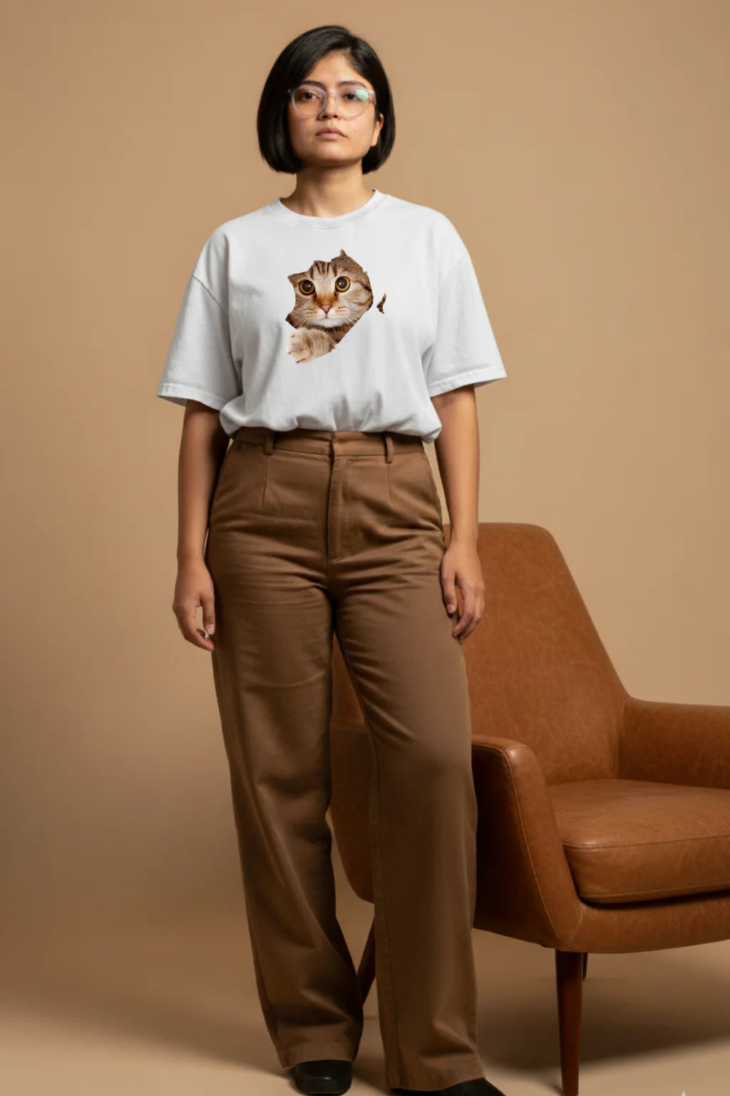 Hidden Cat Tee product mockup