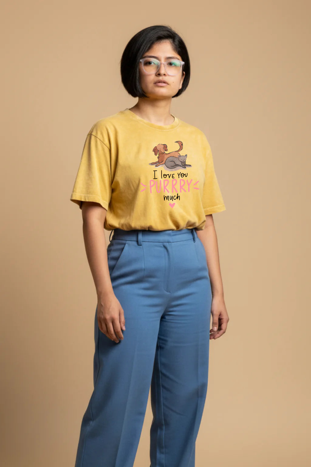I Love You Purry Much Tee product mockup