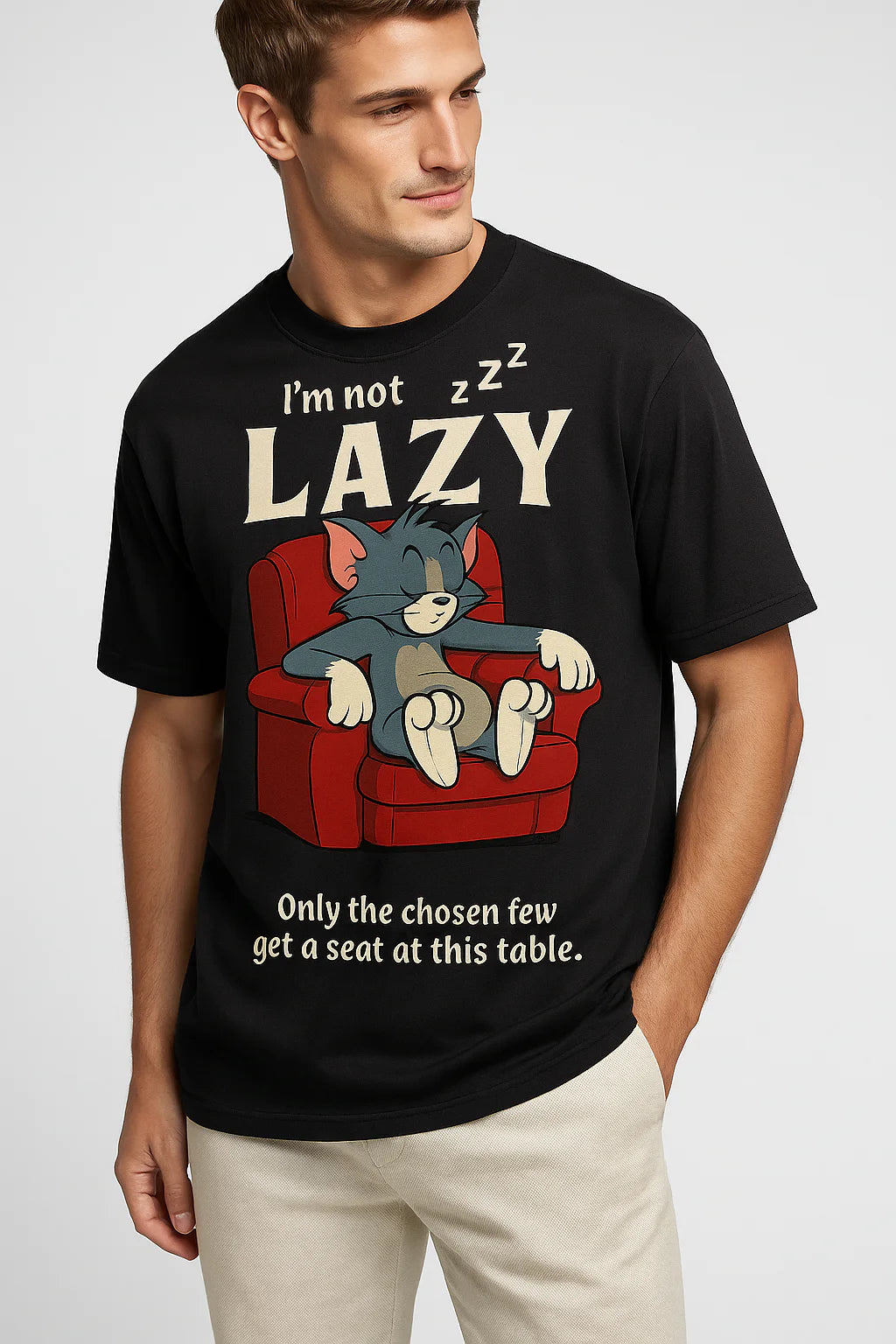 I'm Not Lazy Tom Tee product mockup