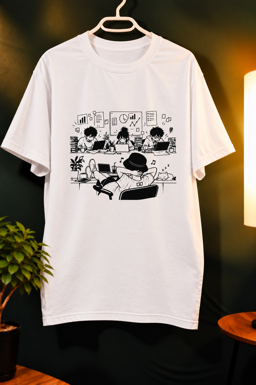 InkPop Work Hard Chill Hard T-Shirt