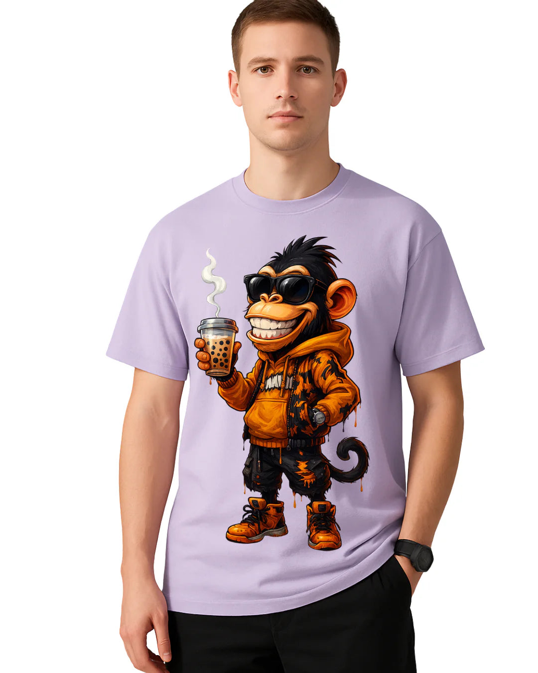 Monkey Mood Tee product mockup
