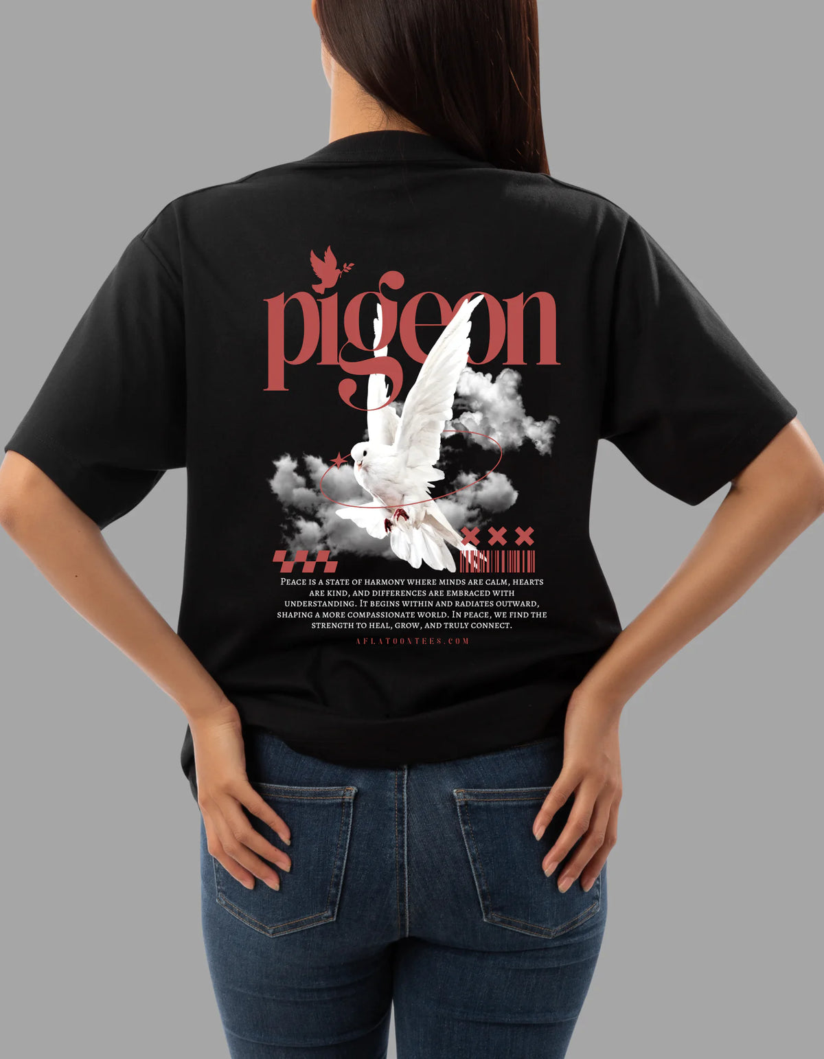 Pigeon Tee product mockup