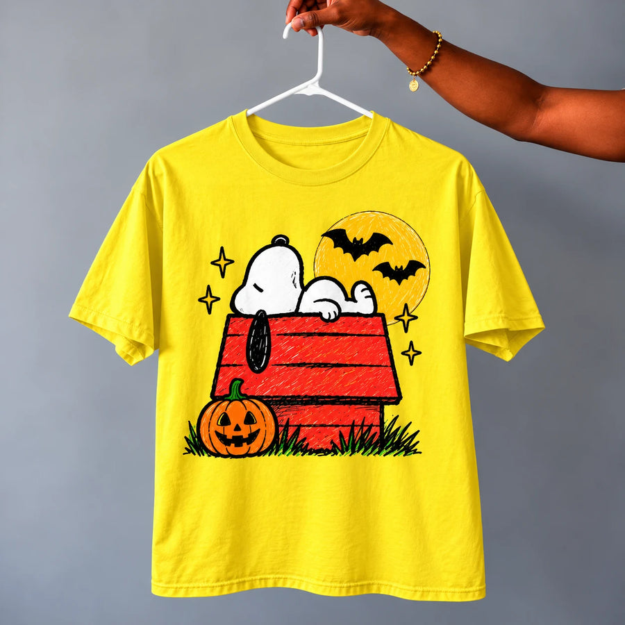 Pumpkin Doghouse Halloween T-Shirt