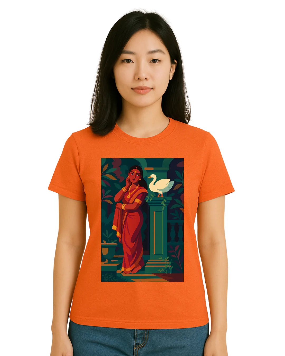 Raja Ravi Varma Inspired Tee product mockup