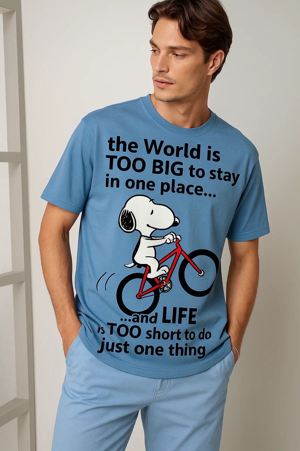 Snoopy Life Adventure Tee product mockup