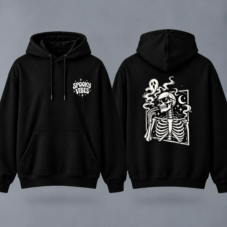 Spooky Skeleton Portrait Hoodie