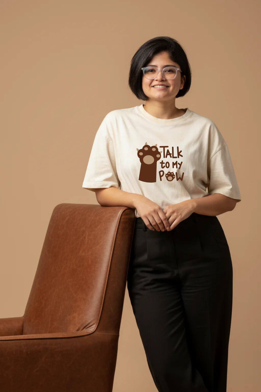 Talk to My Paw Tee product mockup
