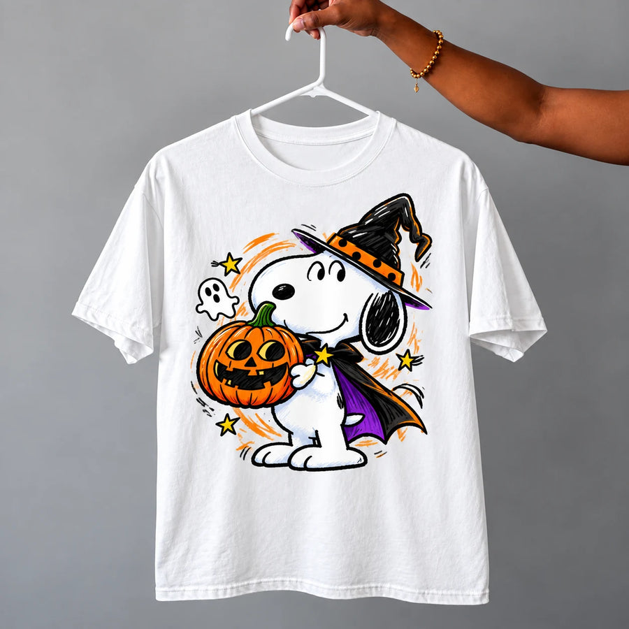 Witch Beagle Halloween T-Shirt