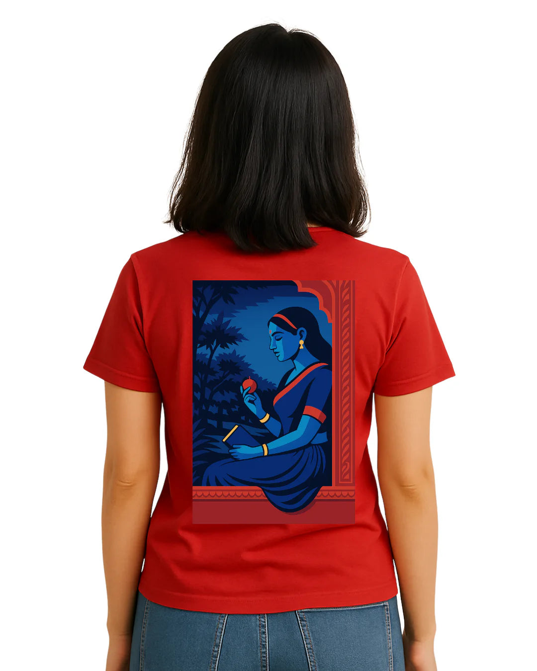 Woman Reading & Thinking Tee product mockup