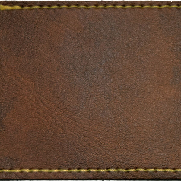 Faux Leather Engravable Patch - Round-Corner Rectangular Thumbnail