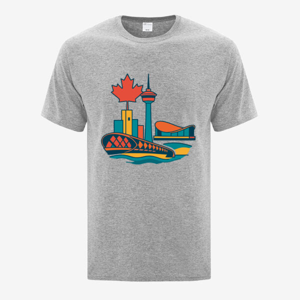 Calgary Cityscape  maple leaf Thumbnail