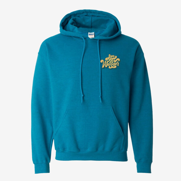 LIVE TO WONDER Hoodie "Men" - Heavy Blend Hooded Sweatshirt Thumbnail