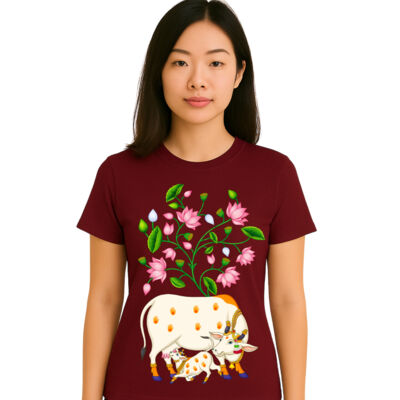 Kamadhenu & Lotus Tee Thumbnail