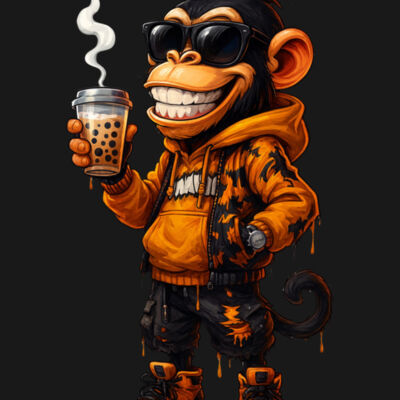 MONKEY WITH COFFY Thumbnail